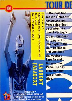 1997 Eurostar Tour de France #101 Laurent Jalabert Back